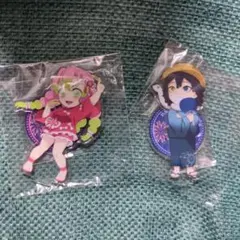 鬼滅の刃　甘露寺蜜璃　伊黒小芭内　花火大会　アクリルスタンド