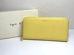 【極美品】agnes b. アニエスベー 長財布 イエローのサムネイル