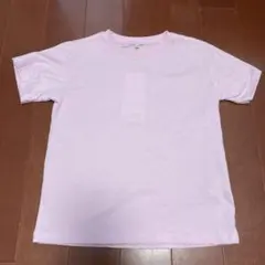 しまむら　ピンク　Tシャツ　半袖　無地　130cm 新品未使用のサムネイル