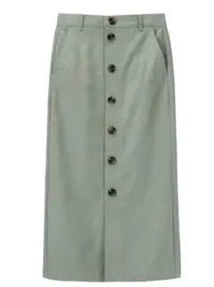 フロントボタンナロースカート S