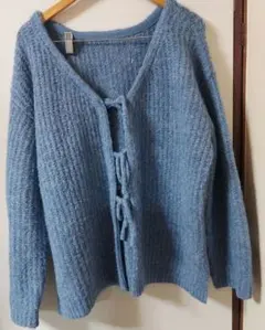 ローリーズファーム　2wayメランジリボンロングスリーブ カーディガン