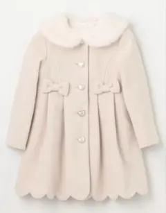 新品未使用　anyfam ANY KIDS ウールライクコート　ミルキーベージュ