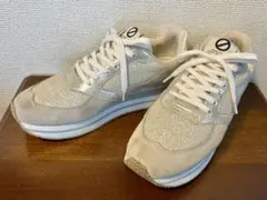 NO NAME レディース 厚底スニーカー 華やかなシルバー系　美品