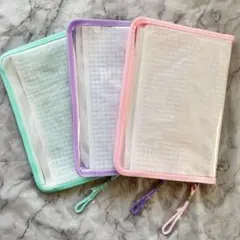 6リングファイル ギンガムチェック 3色セット　ダイソー　DAISO シール帳