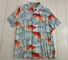 LL KALULUWA 金魚 アロハシャツ ハワイアンシャツ レーヨンシャツのサムネイル