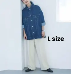 新品　studio CLIP ワイドストレートパンツ　Lサイズ