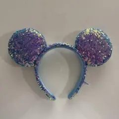 ミッキーマウス型スパンコールカチューシャ