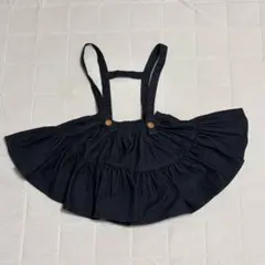 Wonny Ribbon サスペンダースカート ブラック S - メルカリ