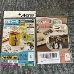 A-one 写真シール 29602 29629 セット
