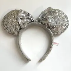 ディズニー ミニー カチューシャ シルバー スパンコール