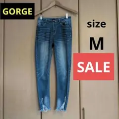GORGE スキニーデニム ブルー② Mサイズのサムネイル