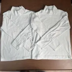 UNIQLO ハイネックフリース　ミントグリーン2枚セット