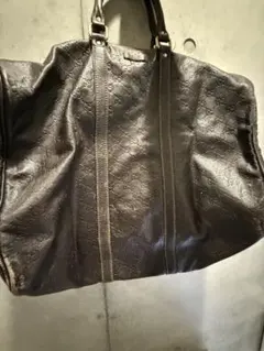 GUCCI レザー ハンドバッグ 型押し メンズのサムネイル
