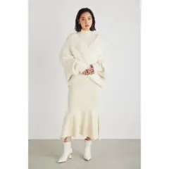 rienda カシュクールニットセットアップ