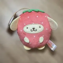 サンリオ ポムポムプリン いちご着ぐるみマスコット