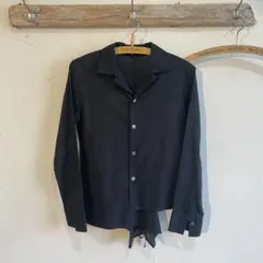 Yohji Yamamoto +NOIR アシンメトリーシャツ ブラック Y’s