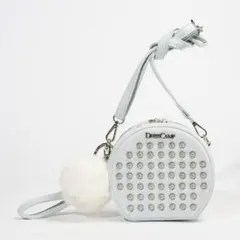 ドレスキャンプ/スタッズ2WAYデニムラウンドショルダーポシェット/ショルダー