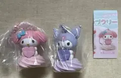 サンリオキャラクターズ　ホイップクリームマスコット　マイメロディ　クロミ　ガチャ