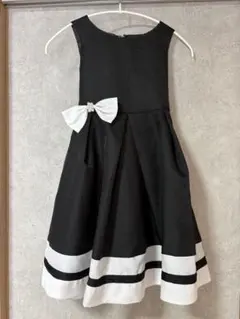 キャサリンコテージ　リボン　ドレス　ワンピース　ノースリーブ　黒　ブラック