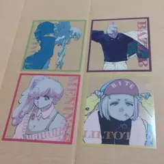 BLEACH WORLD クリアミニ色紙 4点