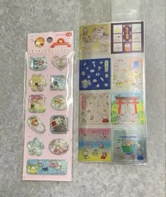 新品・激レア】にゃんにゃんにゃんこ エアインマスコットシール 2枚