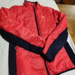 レッドとネイビーのキルティングジャケット Lサイズ