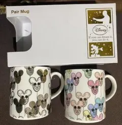 【新品未使用】ウォルト・ディズニー110周年記念 ペアマグカップ　ミッキーミニー