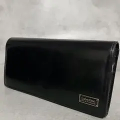Calvin Klein ブラック レザー メンズ 長財布 9339のサムネイル