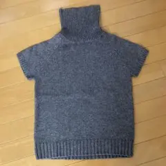 スピックアンドスパン　半袖ニット　セーター　グレー　半袖