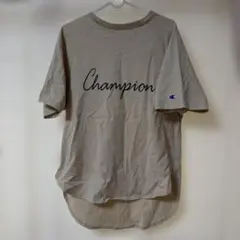 Champion チャンピオン ロゴTシャツ ベージュ Lのサムネイル