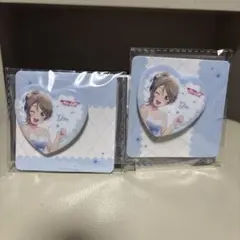 ラブライブ！サンシャイン!! ハート型缶バッジ　渡辺曜　2個セット