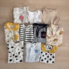 ベビー服　半袖ロンパース　まとめ売り　80cm