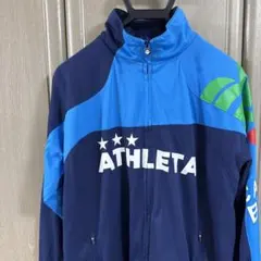 ATHLETA/アスレタ トラックジャケット Mサイズ/ネイビー×ブルー/総柄