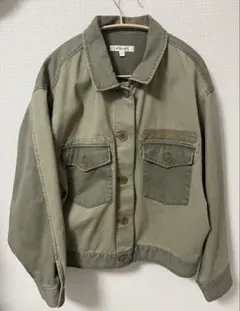 オリーブグリーン ミリタリージャケット