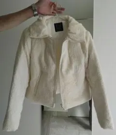 美品】eimyistoire アイボリー ファーコート M - メルカリ