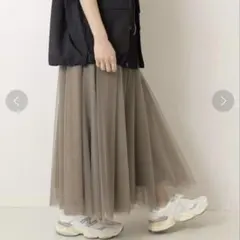 スピックアンドスパン　チュールスカート　美品