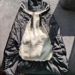 ベビー用 抱っこ紐・ベビーカー用防寒ダウン クリップ付き