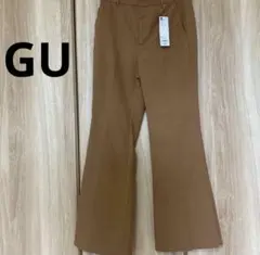 GU フレアパンツ ブラウン