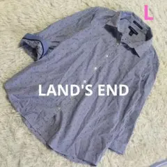 Lands’ End　ランズエンドノーアイロン スーピマコットン　ストライプのサムネイル