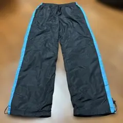 Lサイズ ブラック/ブルー ジャージパンツ
