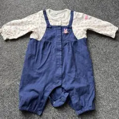 ミキハウス ホットビスケッツ ロンパース 花柄70