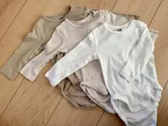 H&M オーガニックコットンロンパース 3枚セット