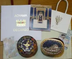 青山デカーボ 伊勢丹限定 猫のトランプ缶 タッセルチェーン