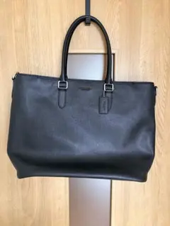 COACH コーチ 大容量 レザートートバッグ ブラック A4 ビジネスのサムネイル