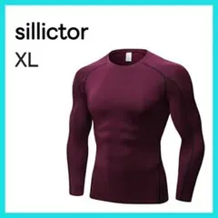 sillictor コンプレッション トップス パワーストレッチ レッド XL