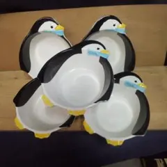 瀬戸焼き 陶器 タキシードペンギンの小鉢 B級品 5個組
