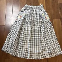 チェスティ　チェックロングスカート　サイズ0のサムネイル