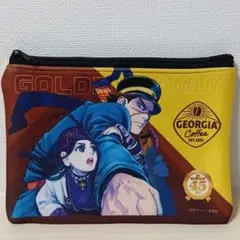 5.ジョージア✕ヤングジャンプ　コラボ　クッションポーチ　ゴールデンカムイ♪
