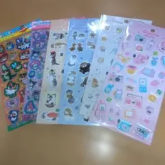かわいい動物キャラクターシールセット