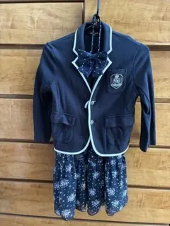 ネイビージャケット120スカート130リボン付き